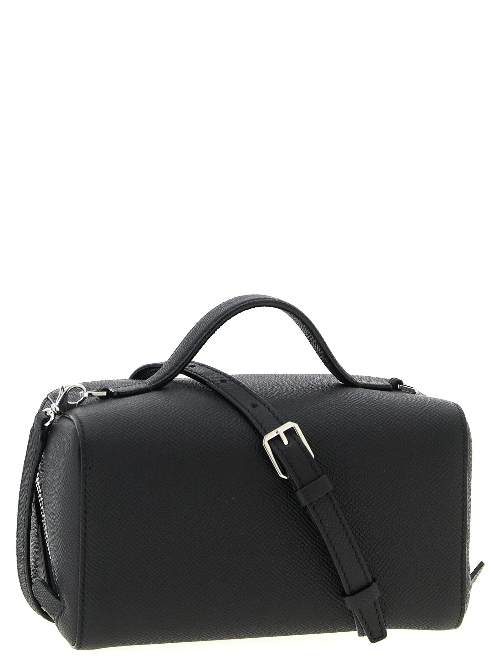 Valextra Black Calfskin Crossbody Bag