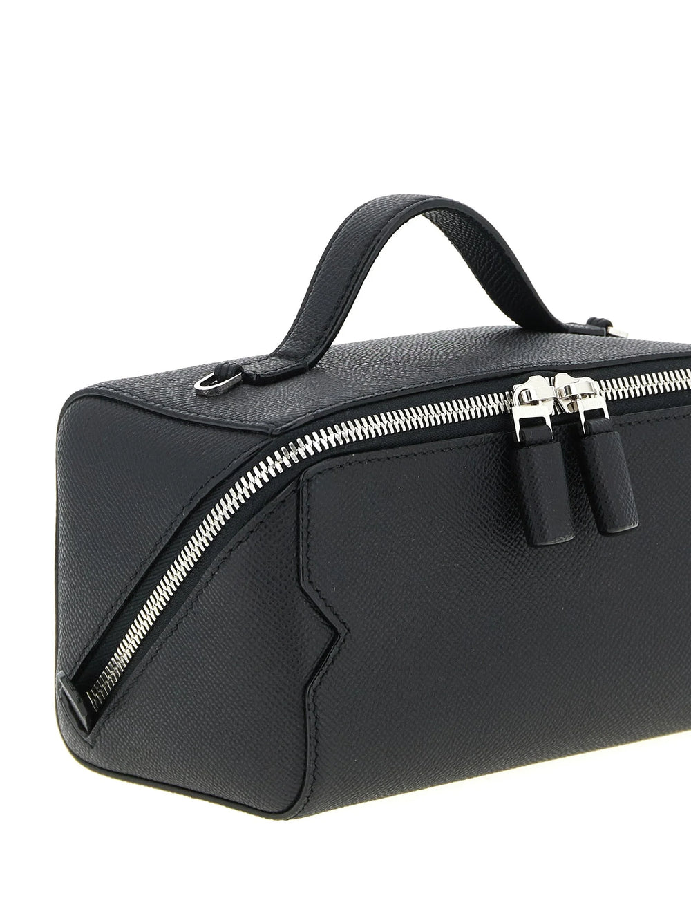 Valextra Black Calfskin Crossbody Bag