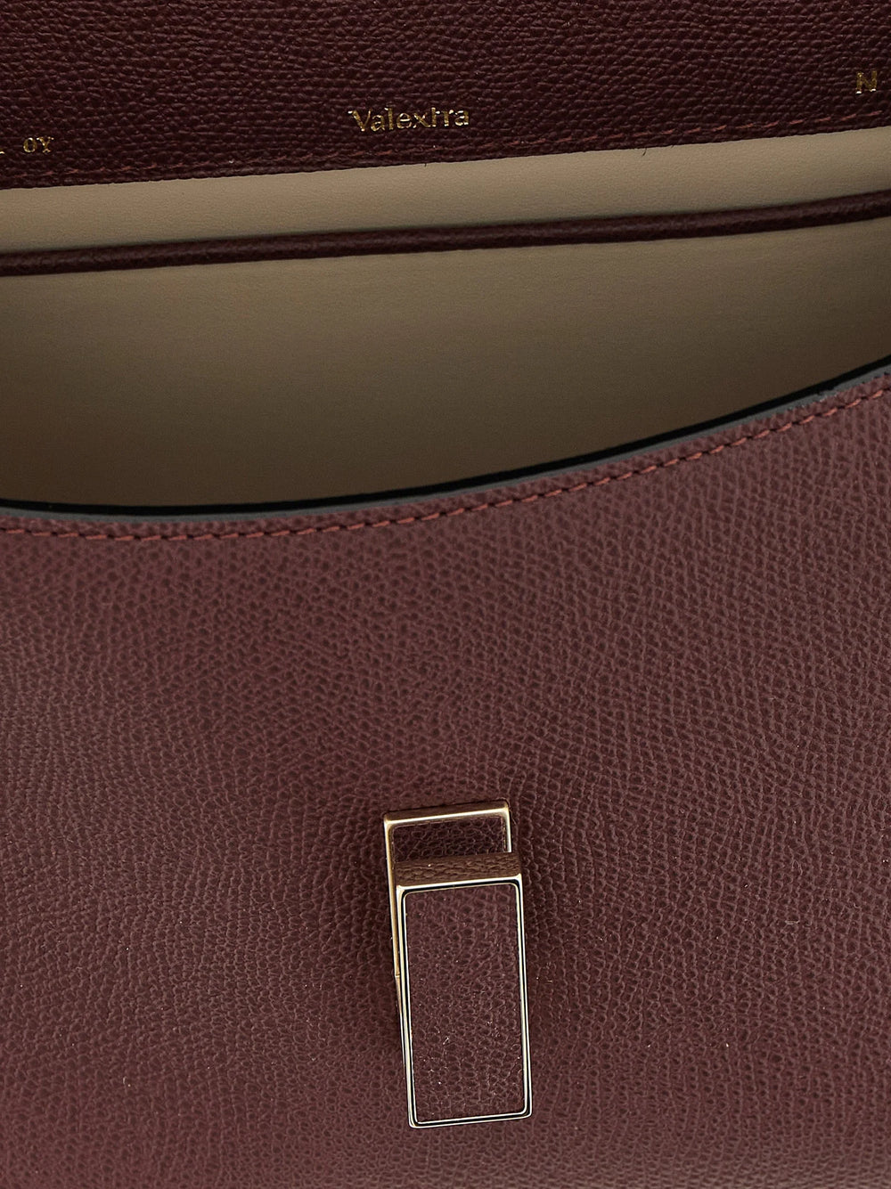 Valextra Bordeaux Calfskin Handbag