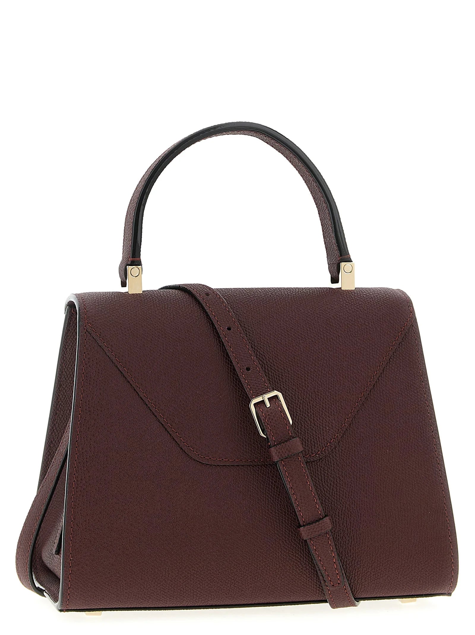 Valextra Bordeaux Calfskin Handbag
