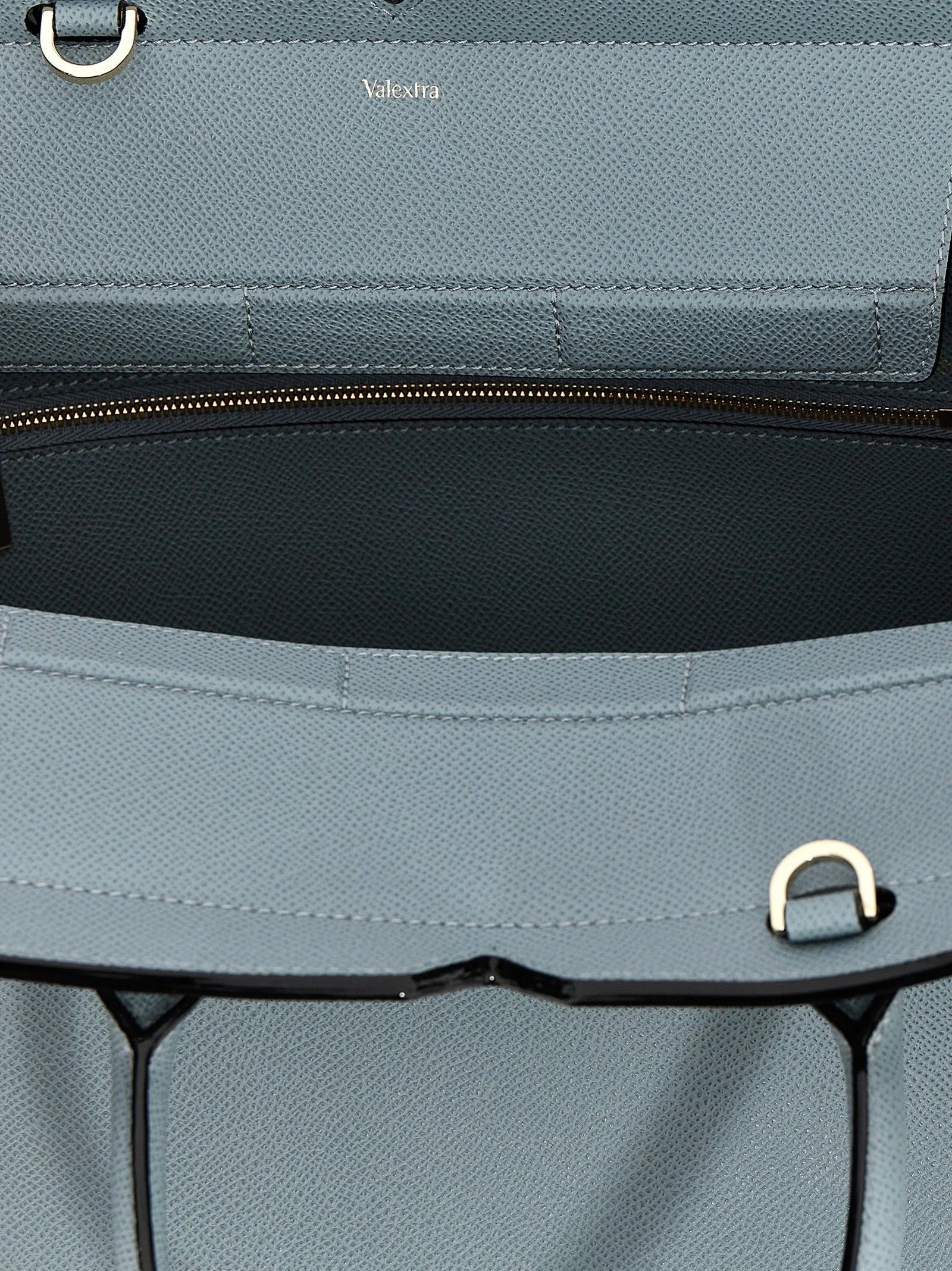 Valextra Gray Calfskin Handbag