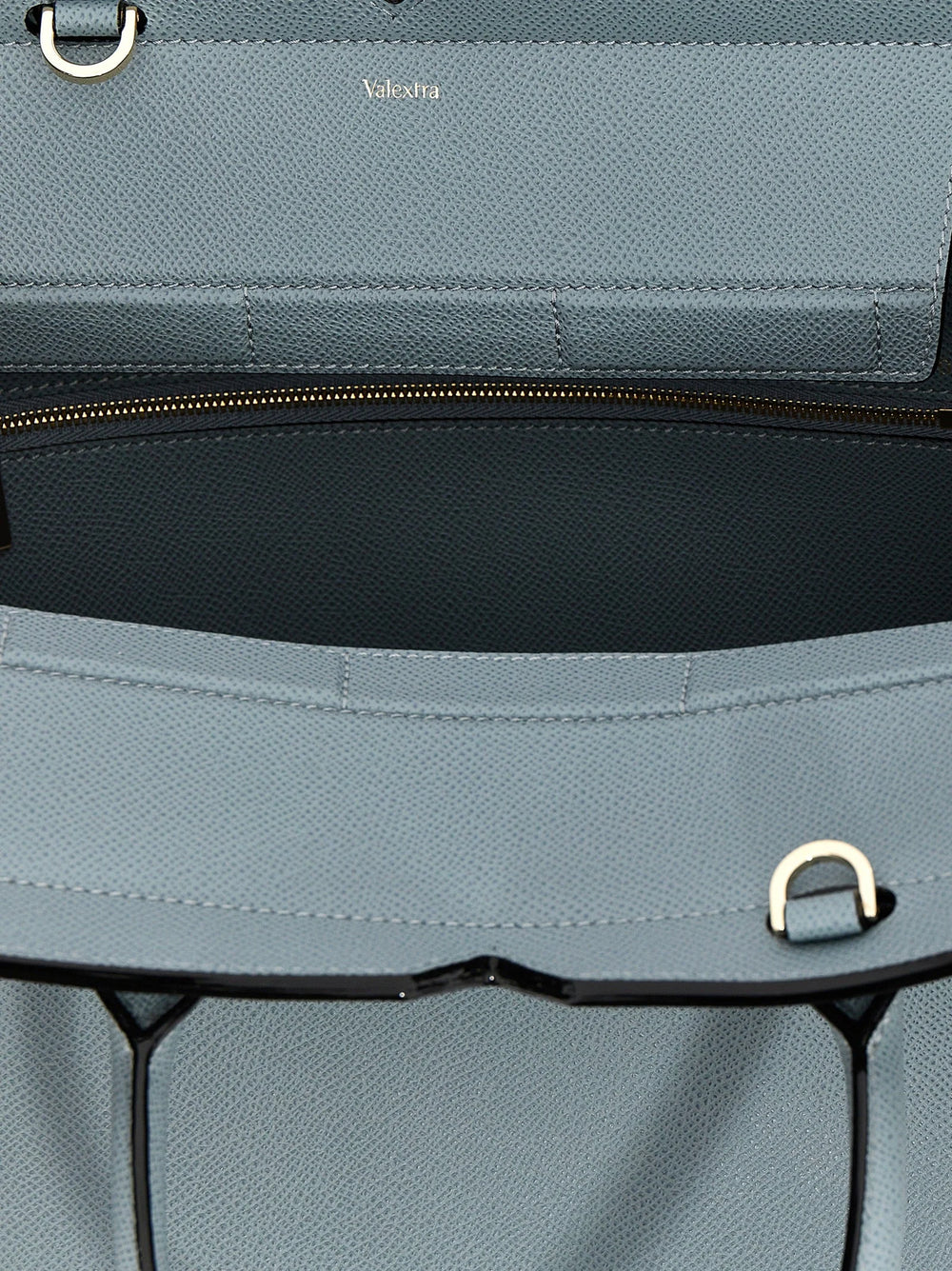 Valextra Gray Calfskin Handbag