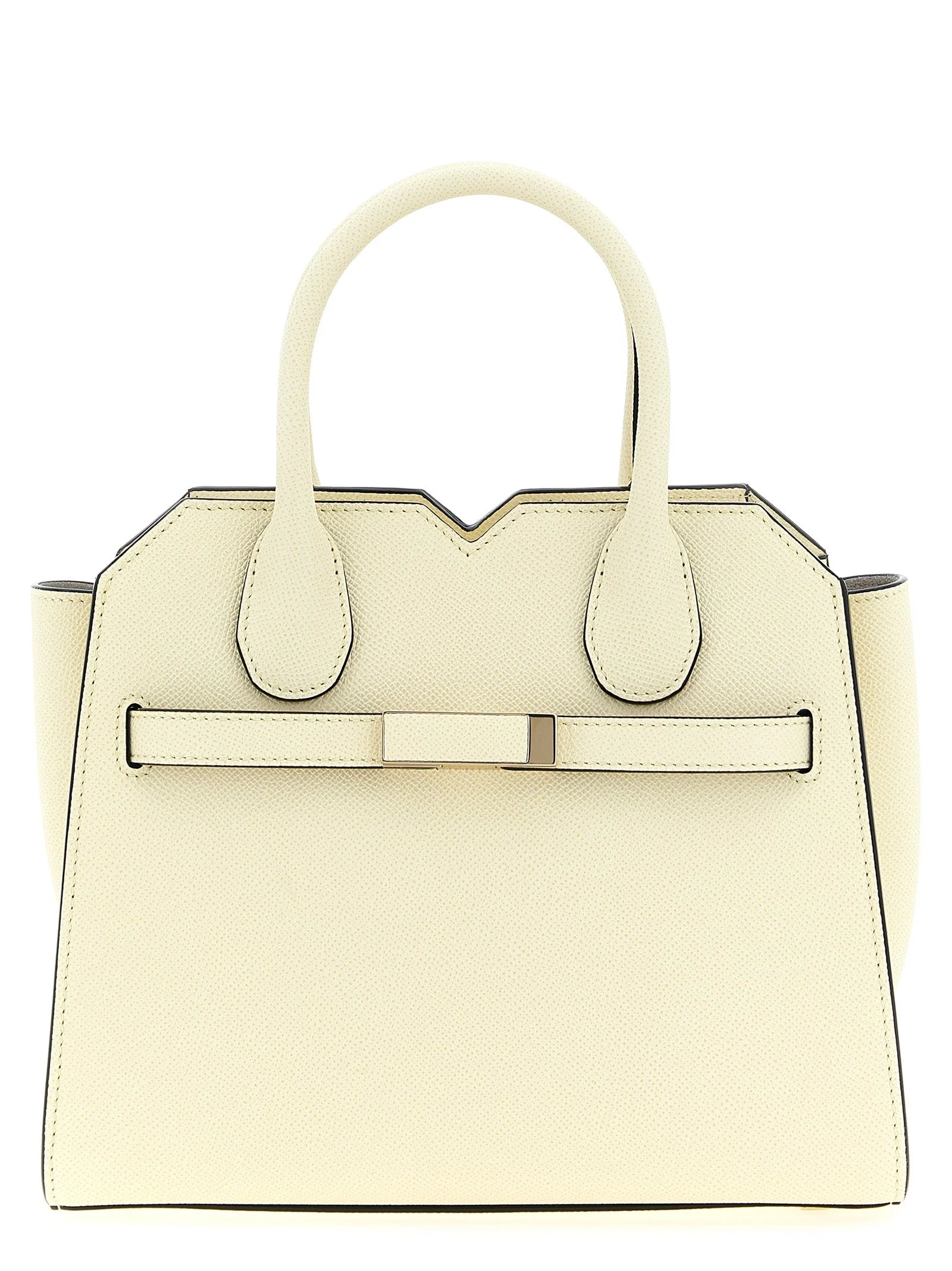 Valextra White Calfskin Handbag