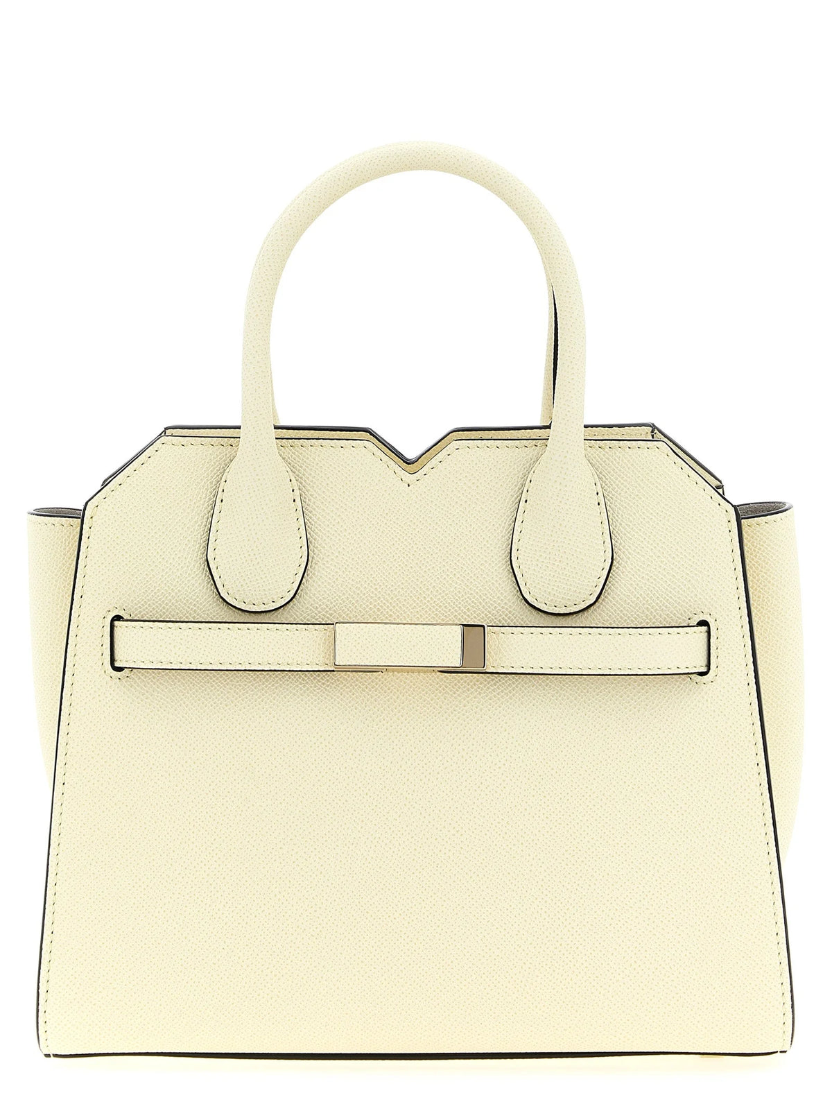 Valextra White Calfskin Handbag