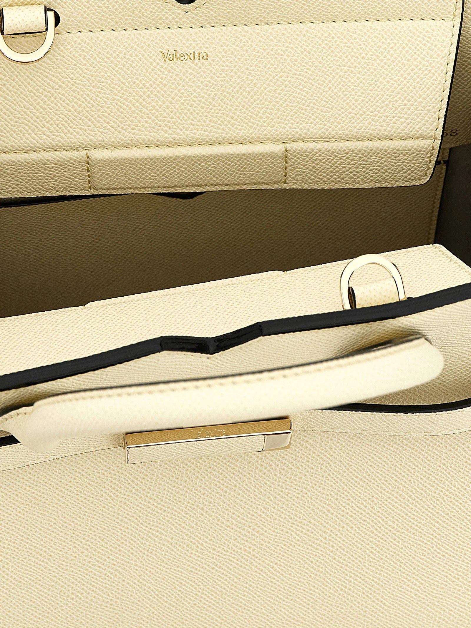 Valextra White Calfskin Handbag