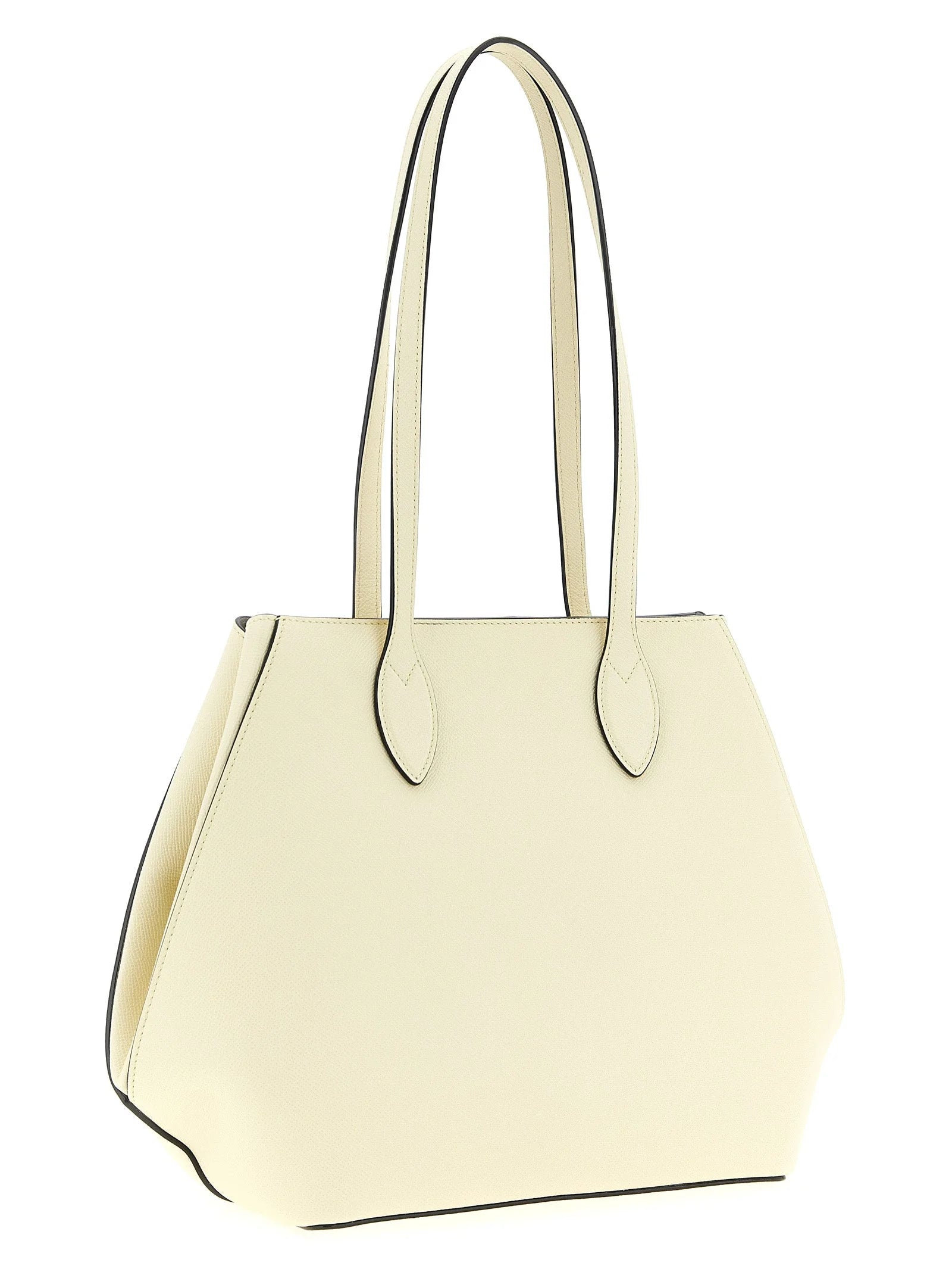 Valextra White Calfskin Tote Bag