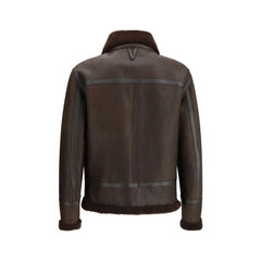 Valstar Coburn aviator Jacket in waxed suede shearling - Bomber Jackets