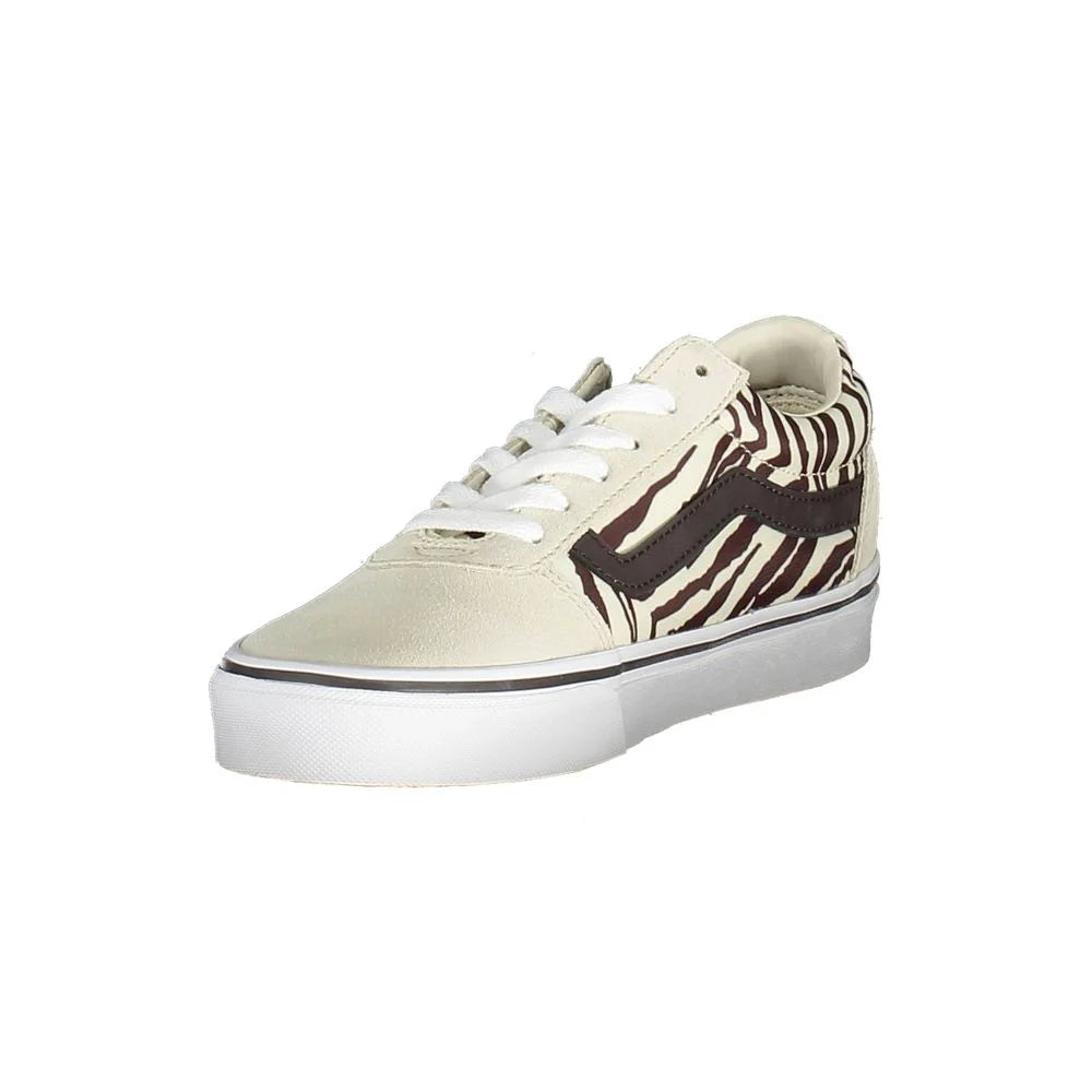Vans Beige Leather Women Sneaker - EU38.5/US8.5 - Sneakers