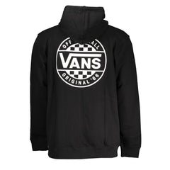 Vans Black Cotton Men Sweater with Hood and Zip Pockets - Hoodies