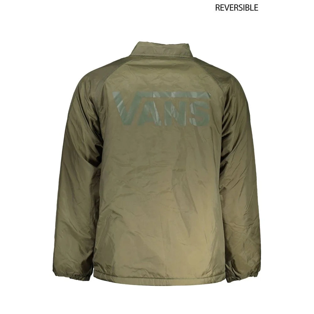 Vans Green Nylon Men Jacket - Rain Coats