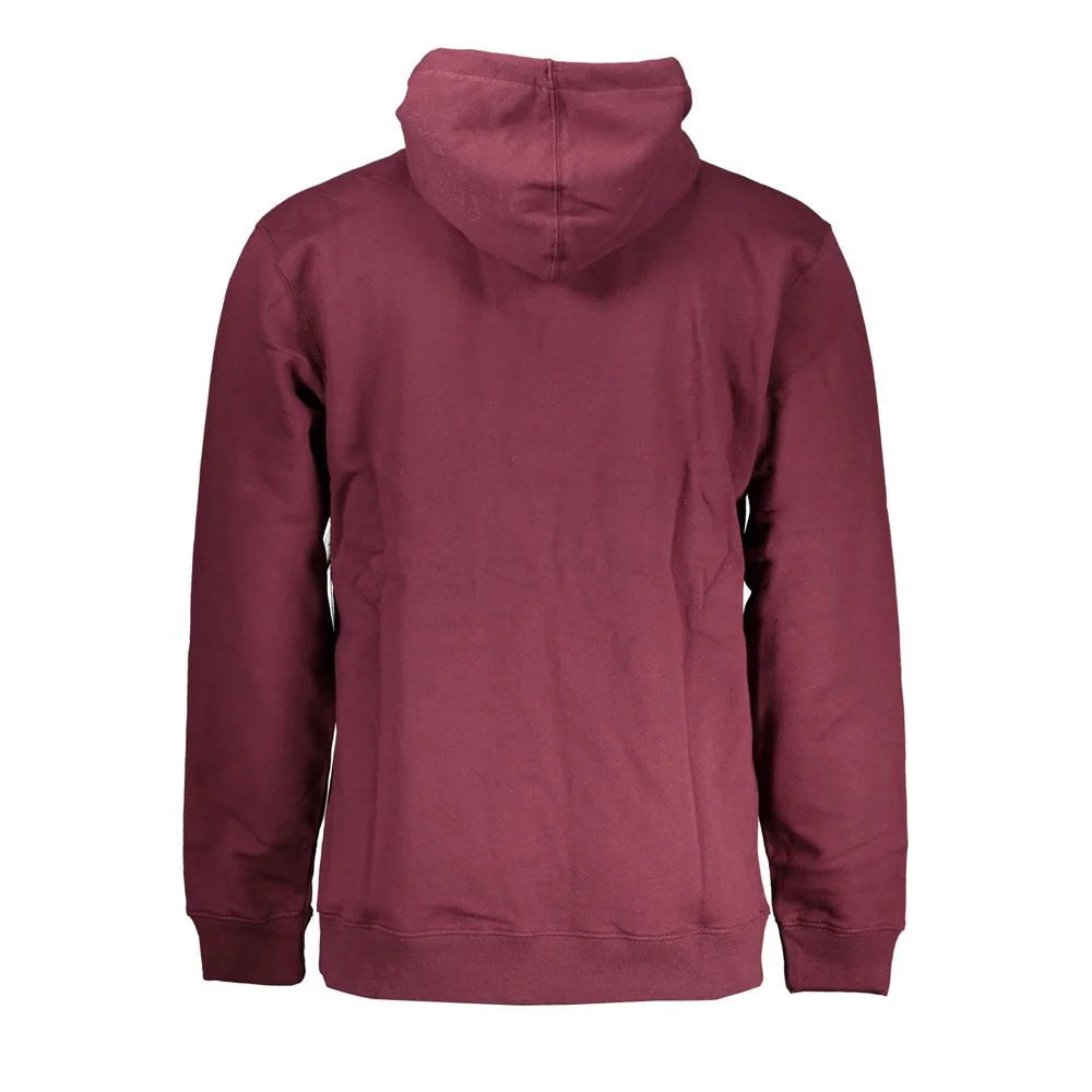 Vans Red Cotton Men Sweater with Hood - Hoodies