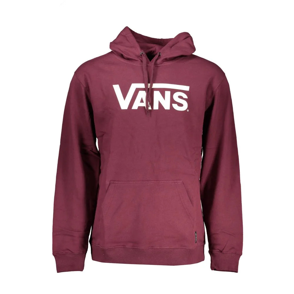 Vans Red Cotton Men Sweater with Hood - Hoodies