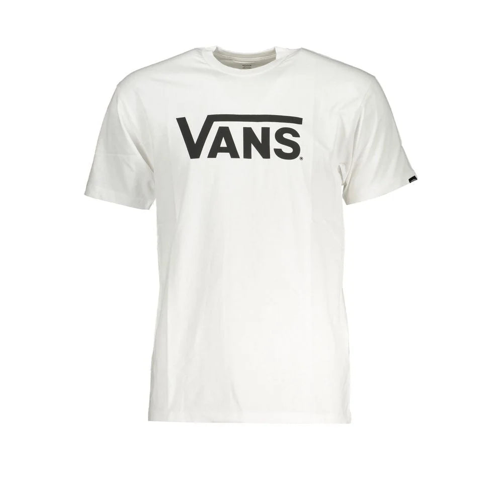 Vans White Cotton Men T-Shirt - XS