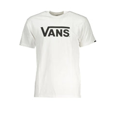 Vans White Cotton Men T-Shirt - XS
