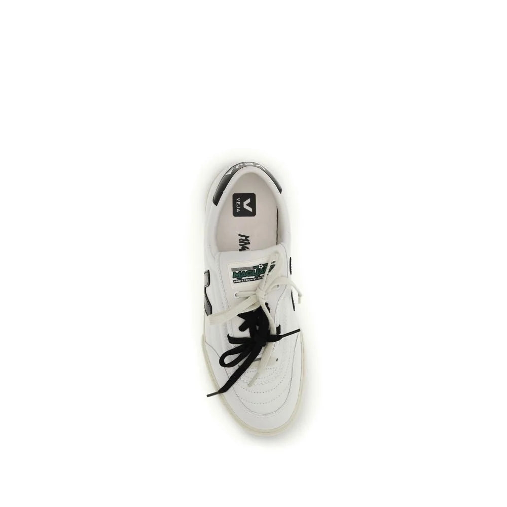Veja White Calf Leather Bos Taurus Athletic Sneakers - EU44/US11
