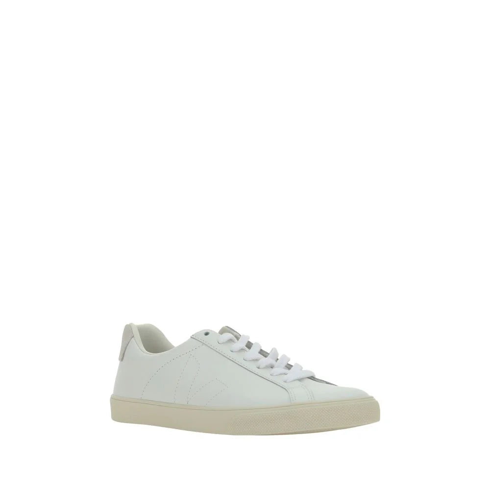 Veja White Calf Leather Bos Taurus Low Top Sneakers