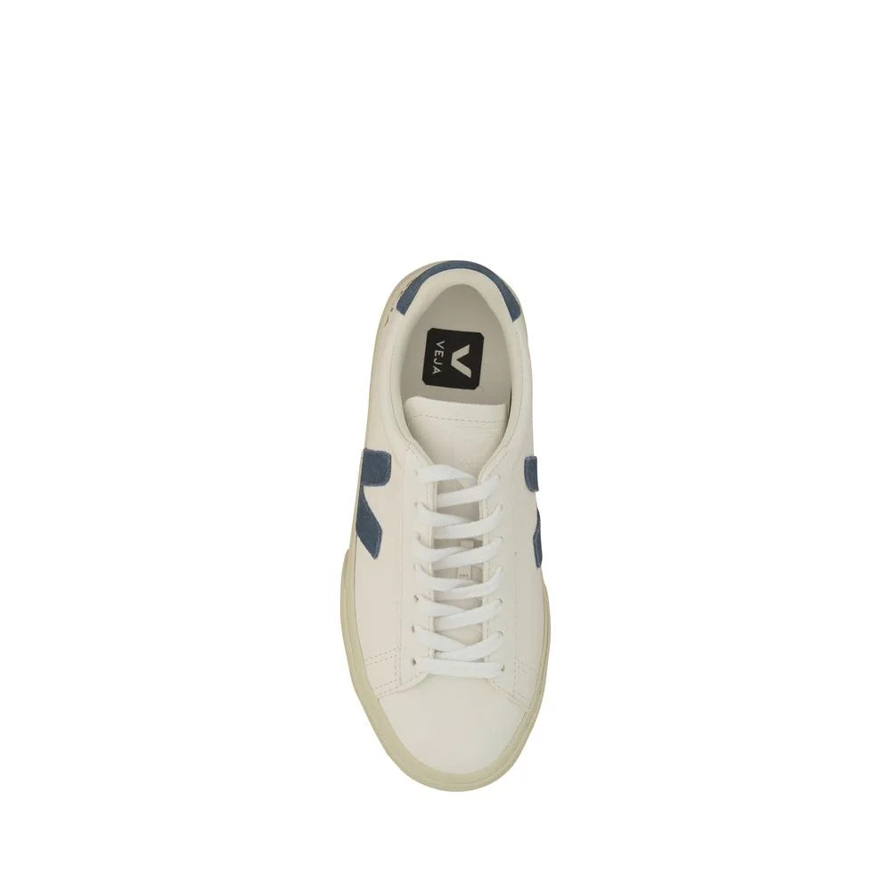 Veja White Calf Leather Bos Taurus Low Top Sneakers