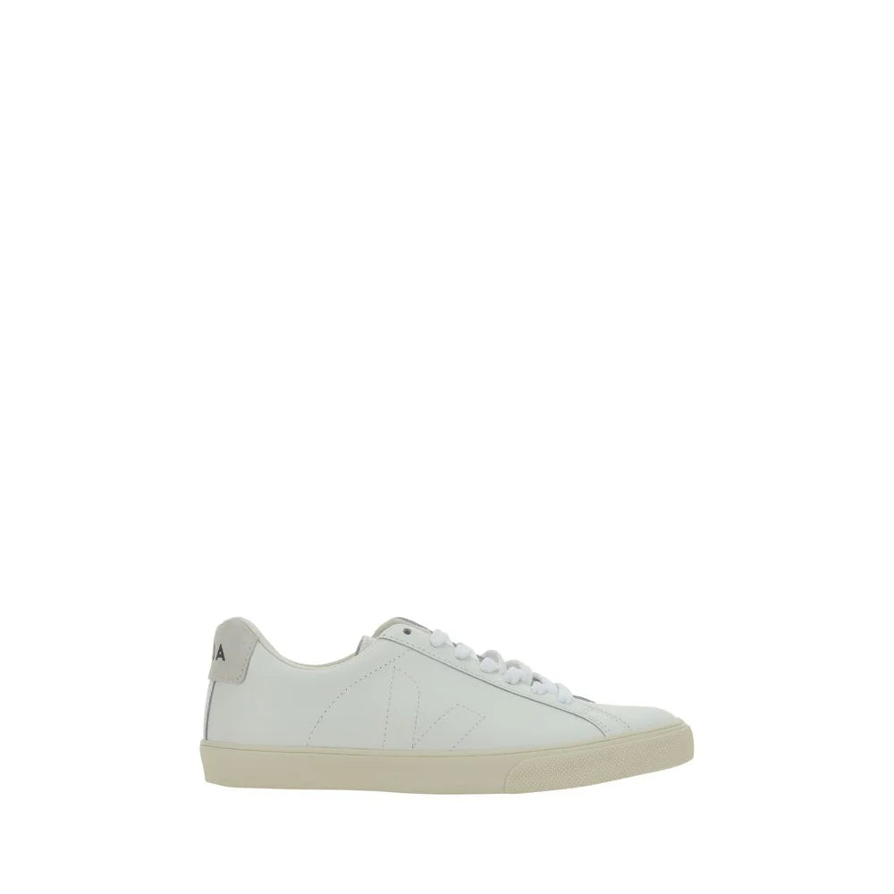 Veja White Calf Leather Bos Taurus Low Top Sneakers