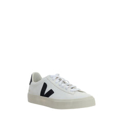Veja White Calf Leather Bos Taurus Low Top Sneakers