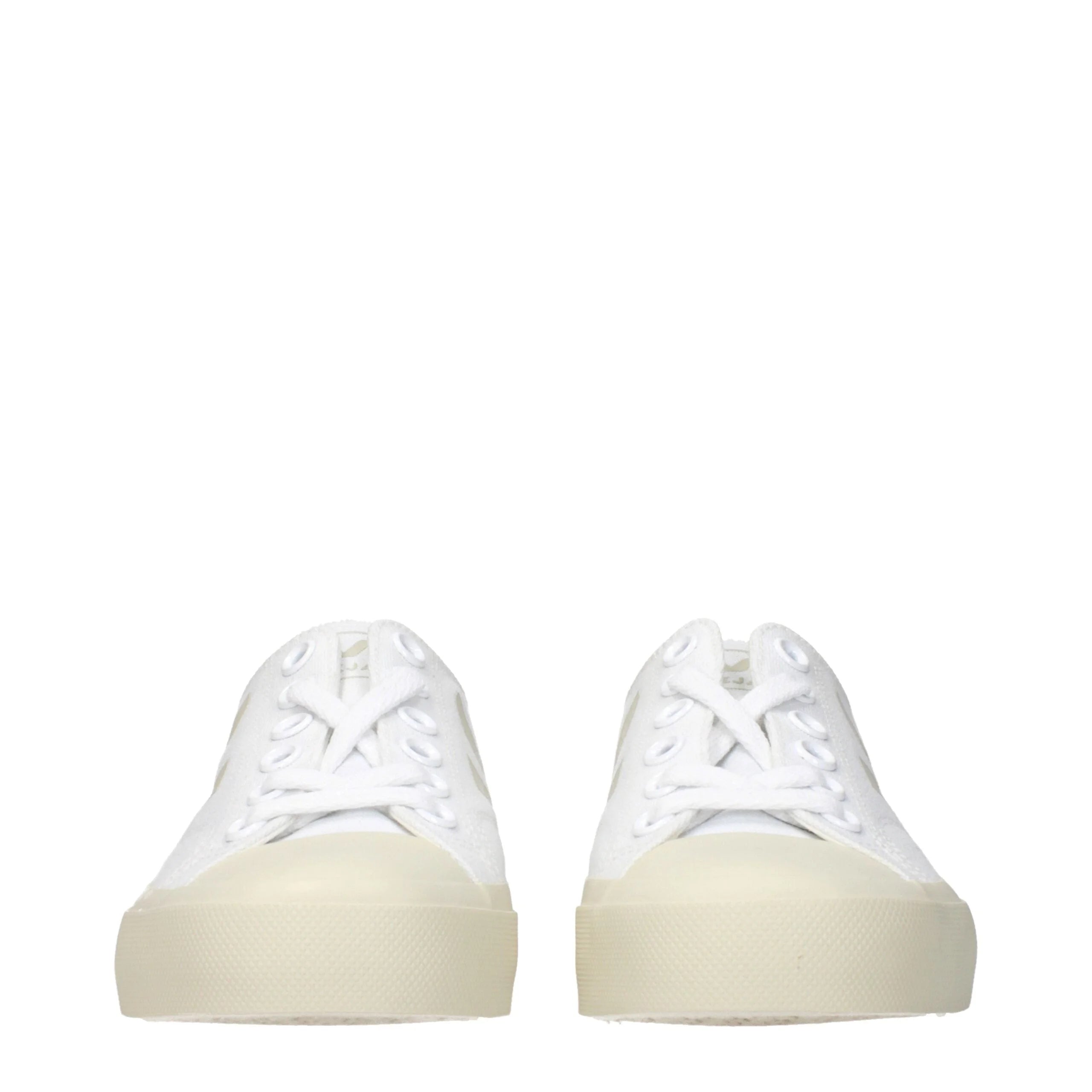 Veja White Fabric Low Tops