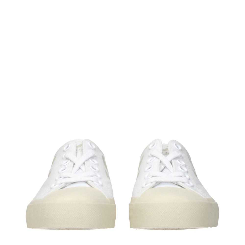 Veja White Fabric Low Tops