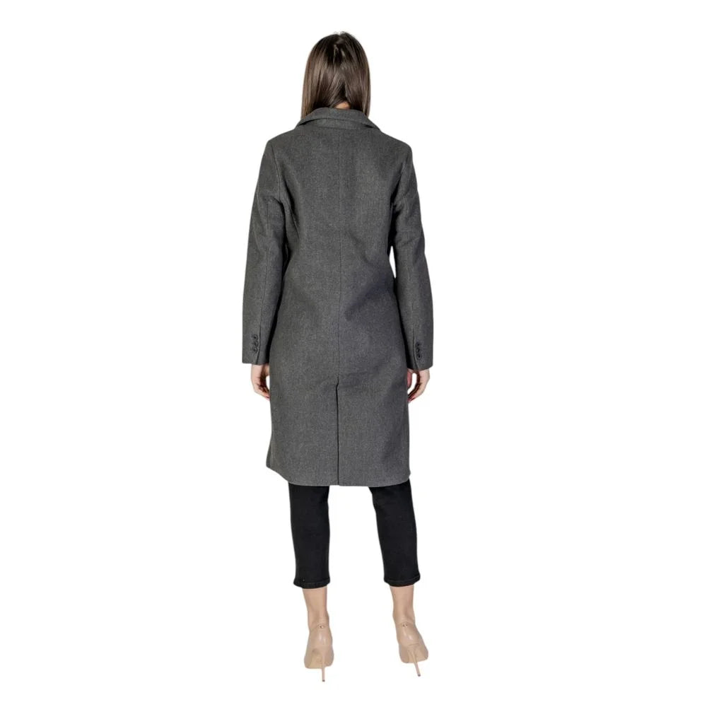 Vero Moda Gray Polyester Coat - IT42|M