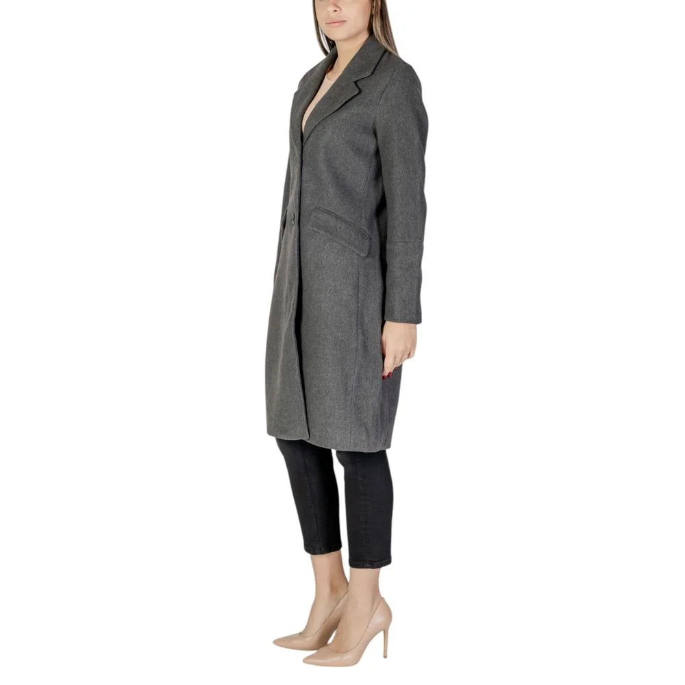 Vero Moda Gray Polyester Coat - IT42|M