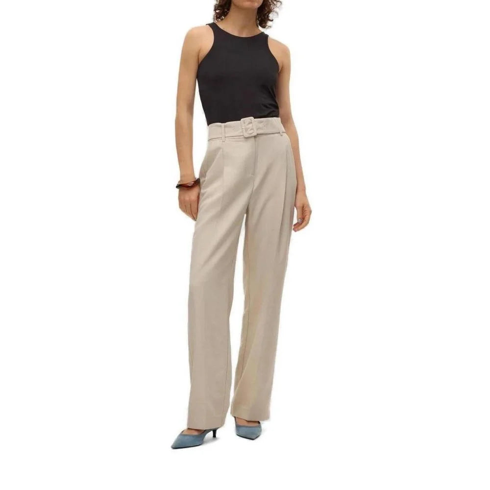 Vero Moda Gray Polyester Pant - 38/34 (W42)