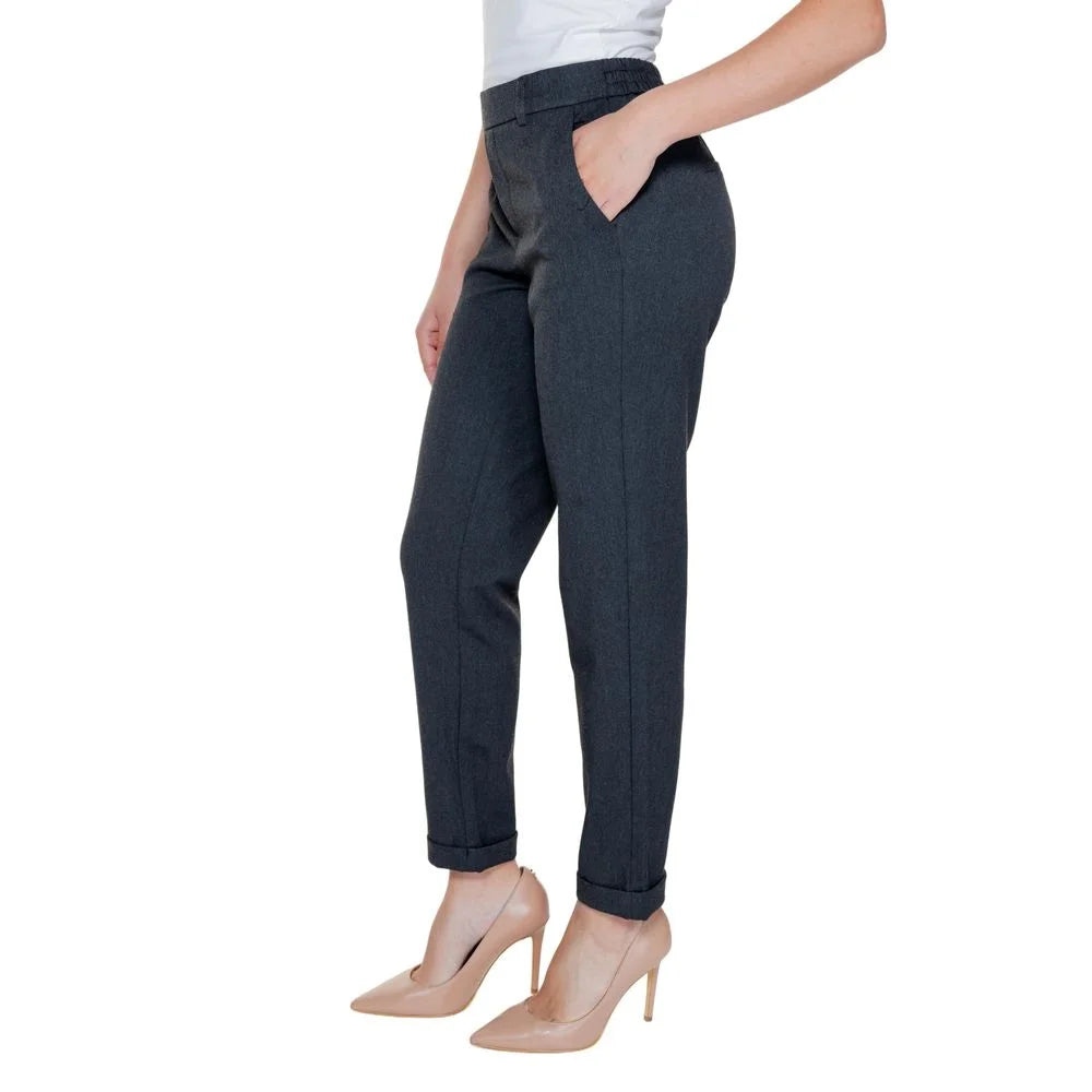 Vero Moda Gray Polyester Pant