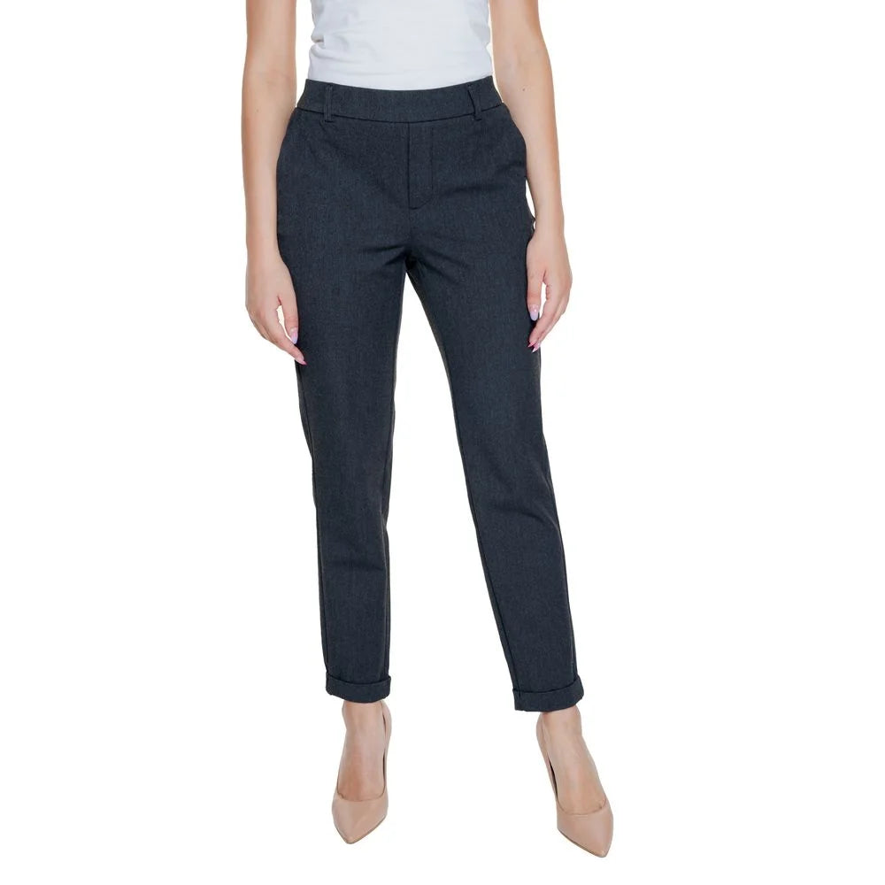 Vero Moda Gray Polyester Pant