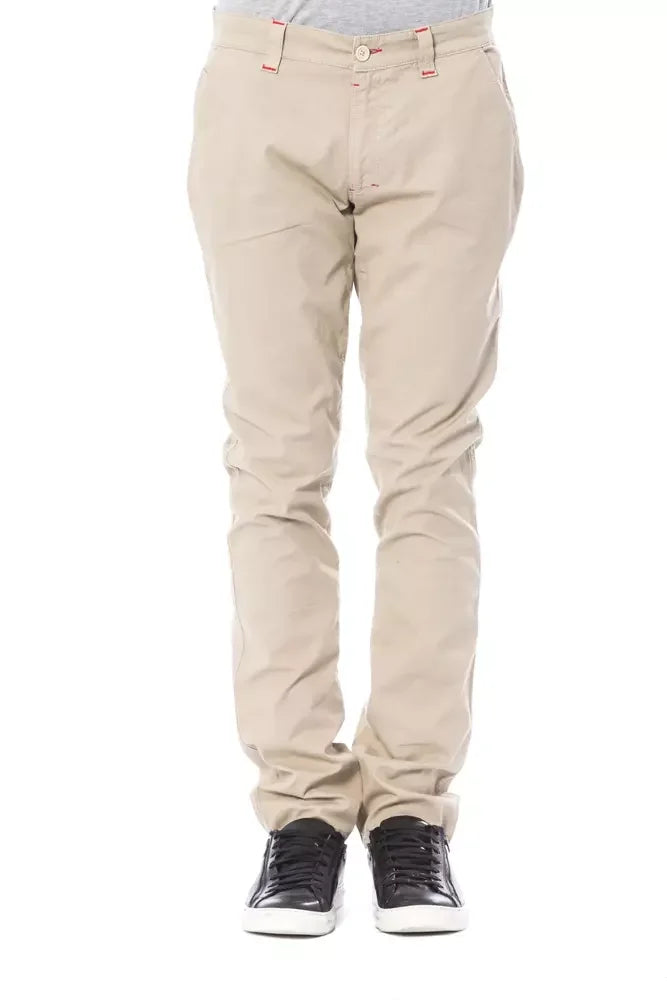 Verri Beige Cotton Men’s Chino Pant - Chinos