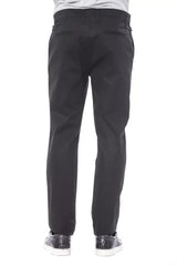 Verri Black Cotton Men Pant - Trousers