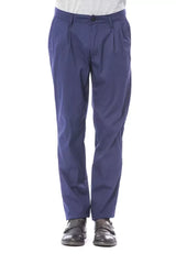 Verri Blue Cotton Men’s Chino Pant - Chinos