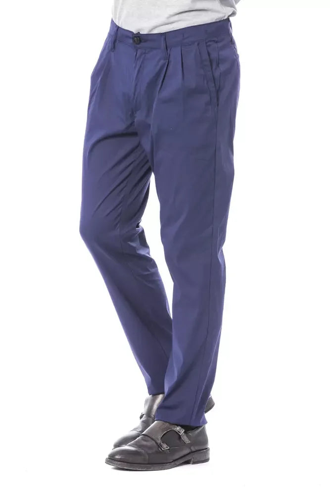 Verri Blue Cotton Men’s Chino Pant - Chinos