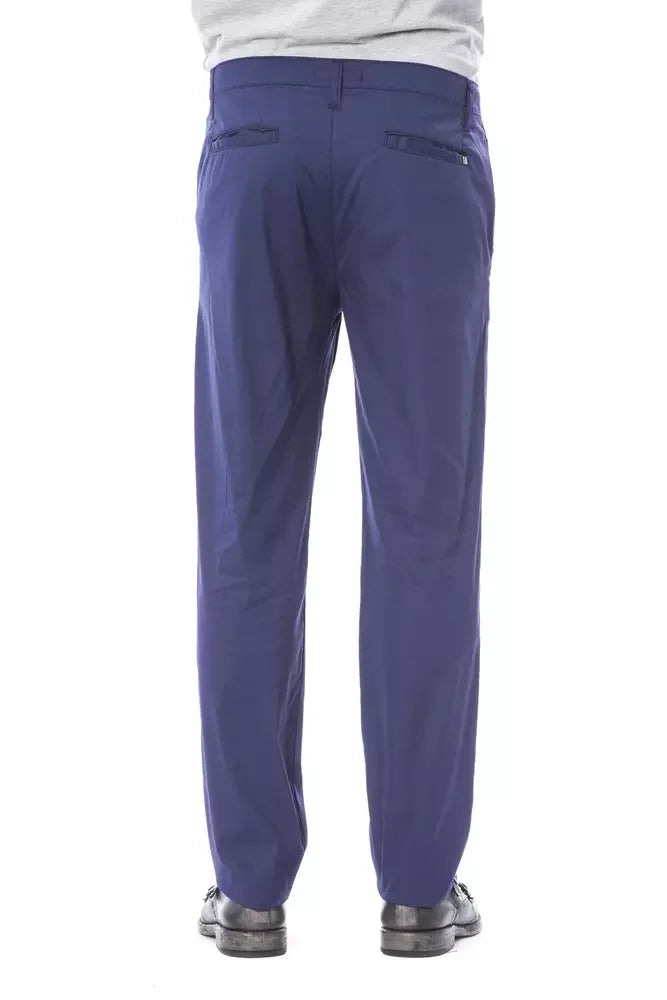 Verri Blue Cotton Men’s Chino Pant - Chinos