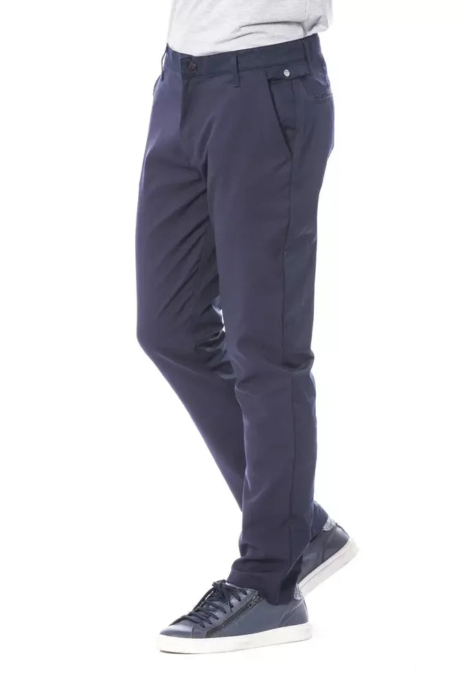 Verri Blue Polyester Men Pant - Trousers
