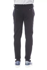 Verri Blue Viscose Men Pant - XXL - Trousers