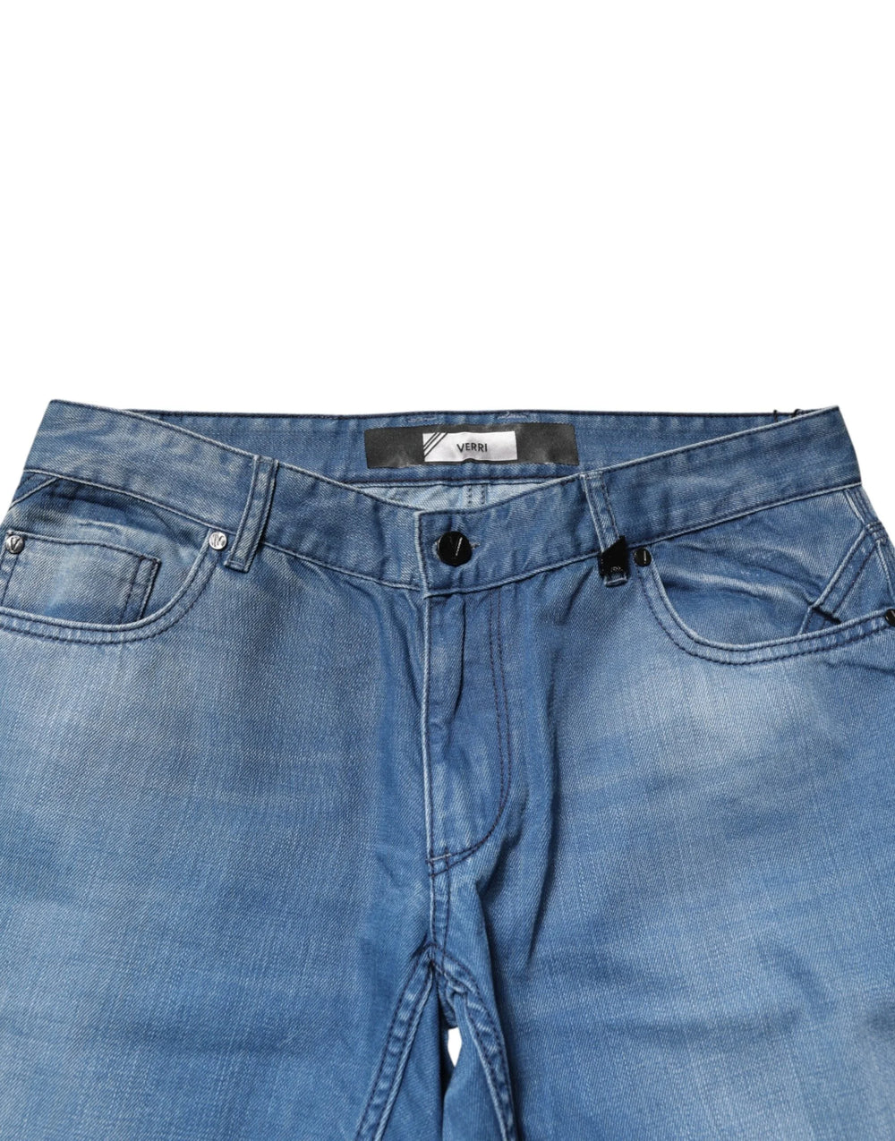 Verri Blue Washed Cotton Skinny Fit Men Denim Trouser Jeans - W34