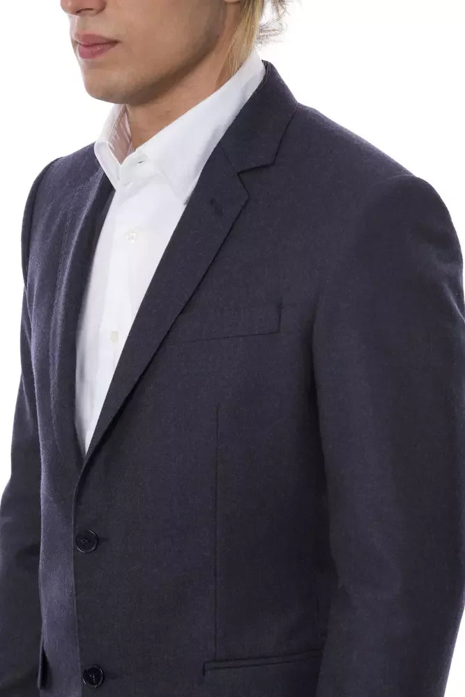 Verri Blue Wool Men Blazer - Sport Jackets