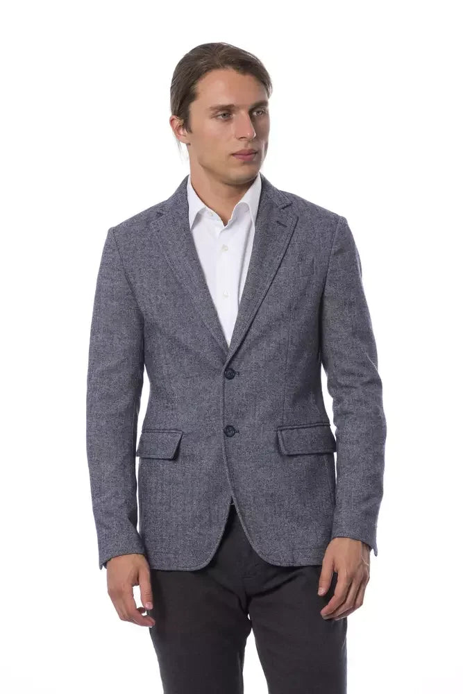 Verri Elegant Blue Single Breasted Blazer - IT50 | L - Sport Jackets