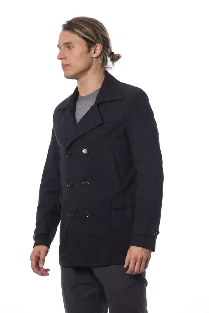 Verri Elegant Double Breasted Blue Blazer - IT54 | XXL - Overcoats