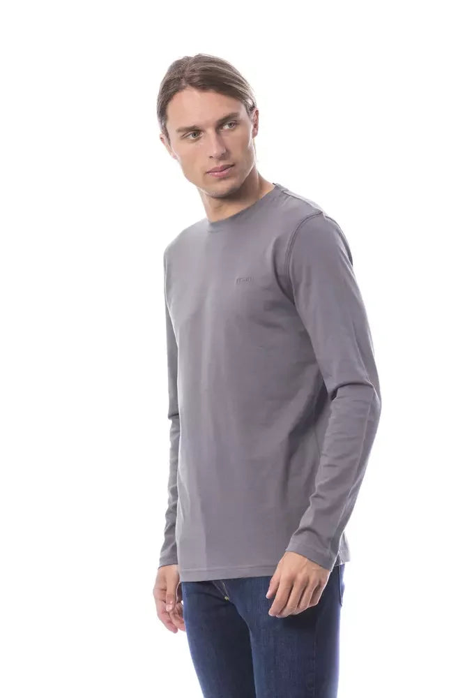 Verri Gray Cotton Men T-Shirt - XL - T-Shirts