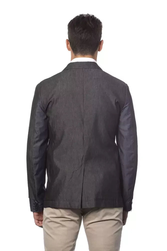 Verri Gray Cotton Men’s Blazer - Sport Jackets