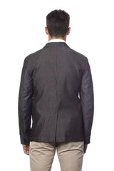 Verri Gray Cotton Men’s Blazer - Sport Jackets