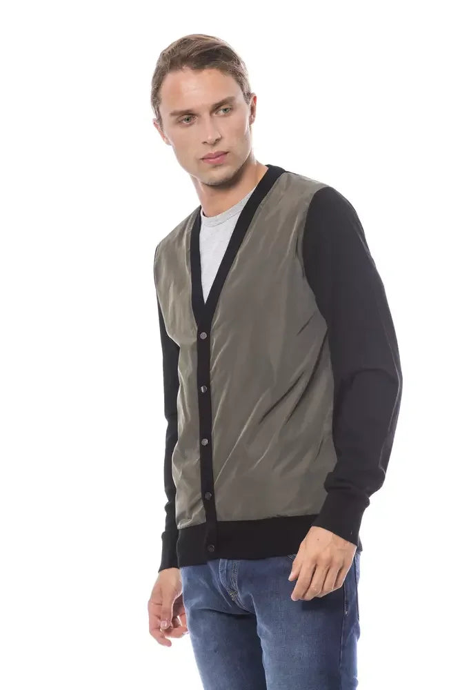 Verri Multicolor Wool Men Cardigan - Cardigans