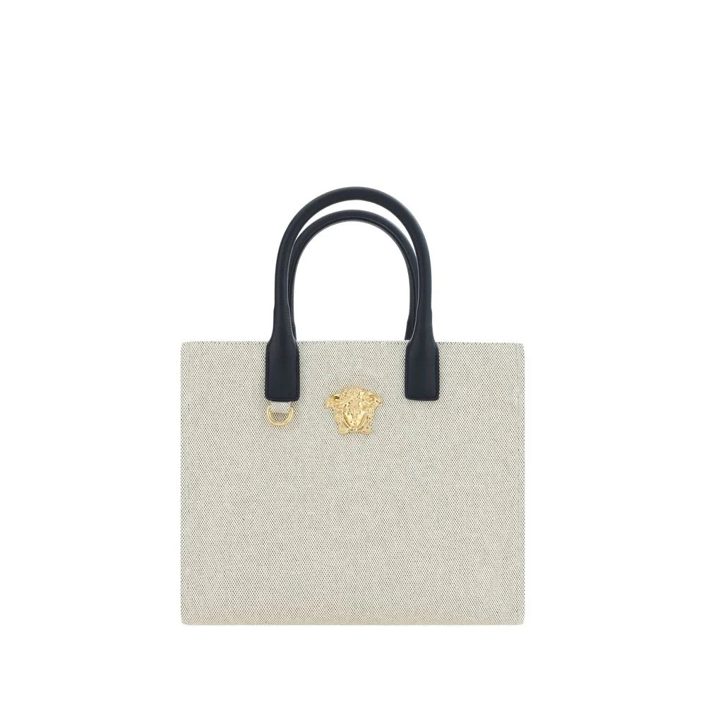 Versace Beige Cotton Shoulder Bag