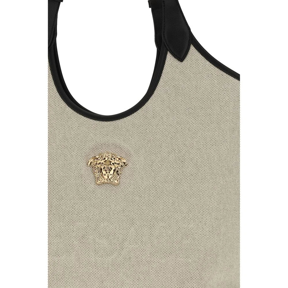 Versace Beige Cotton Shoulder Bag