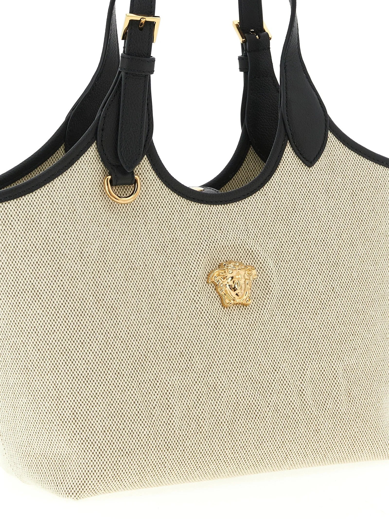 Versace Beige Cotton Tote Bag