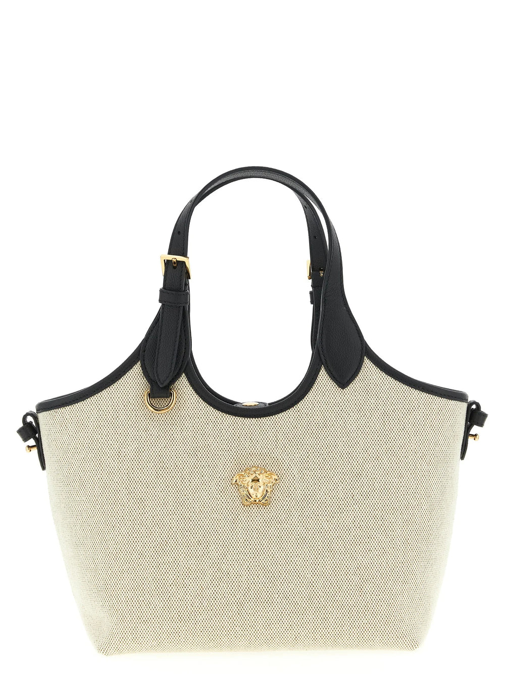 Versace Beige Cotton Tote Bag