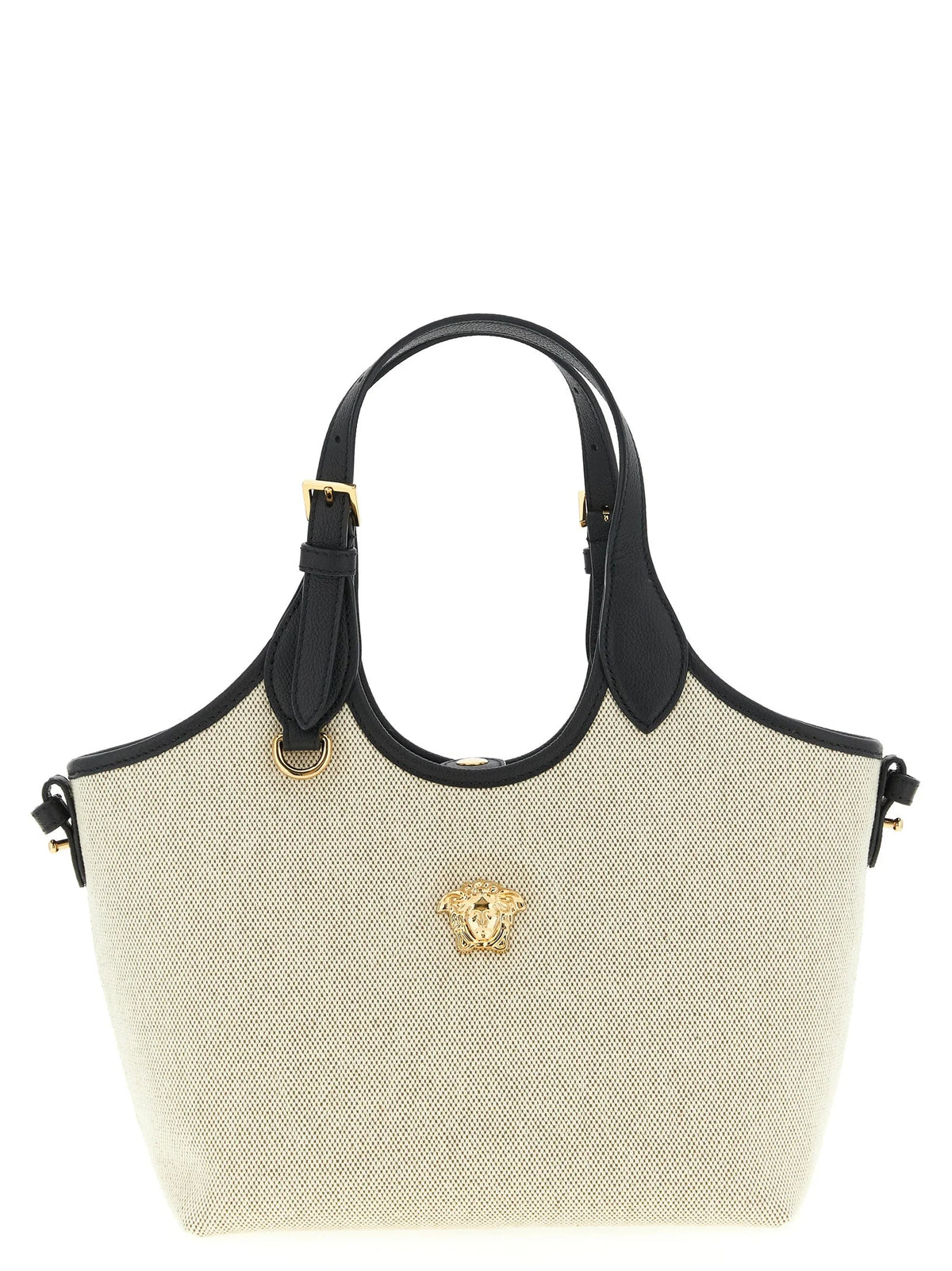 Versace Beige Cotton Tote Bag